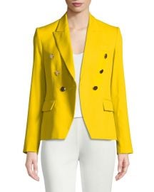 Stella McCartney Peak Faux Double-Breasted Tailored Blazer at Neiman Marcus